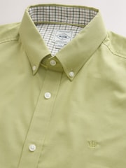 Green Stretch Oxford Short Sleeve Shirt - Image 8 of 9