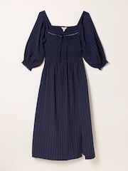 FatFace Amelie Navy Midi Dress - Image 1 of 6