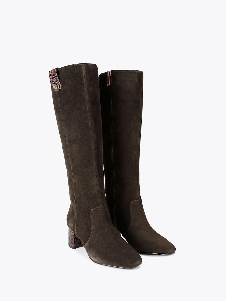 Kurt Geiger London Chelsea Trim Knee Boots - Image 2 of 4 Kurt Geiger London Chelsea Trim Knee Boots - Image 2 of 4