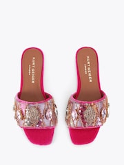 Kurt Geiger London Gold Chelsea Flat Sandals - Image 3 of 5