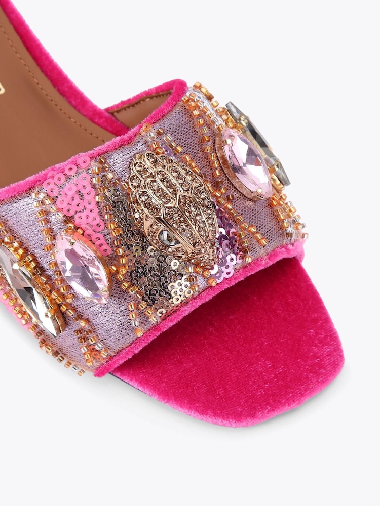 Kurt Geiger London Gold Chelsea Flat Sandals - Image 5 of 5 Kurt Geiger London Gold Chelsea Flat Sandals - Image 5 of 5