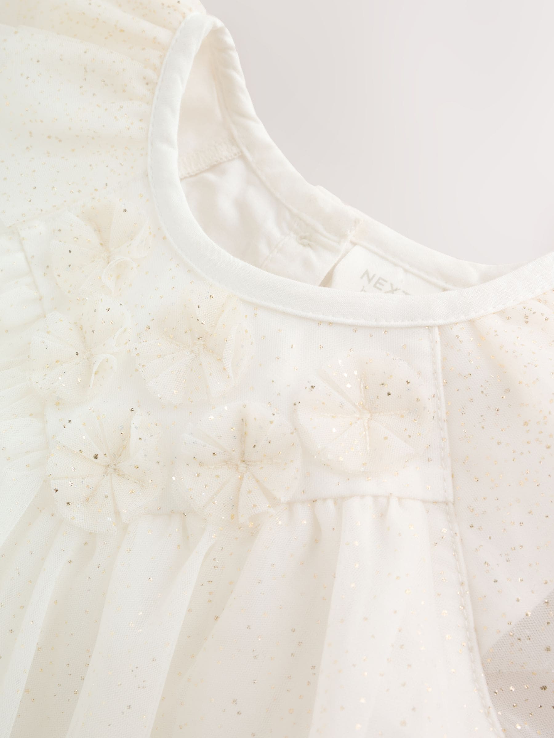 Buy White Sparkle Baby Mesh Dress (0mths-2yrs) from Next USA