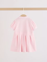 Pink White Short Sleeve Baby Dresses 2 Pack (0mths-3yrs) - Image 5 of 9