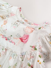 Alb Personaj - Set Rochie și chiloței țesute pentru bebeluși 2 piese (0luni -2ani) - Imaginea 5 din 10