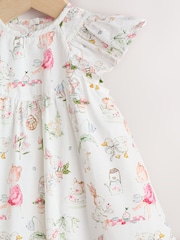 Alb Personaj - Set Rochie și chiloței țesute pentru bebeluși 2 piese (0luni -2ani) - Imaginea 8 din 10