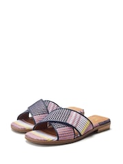 Moda in Pelle Naela Cross-Over Mule Sandals - Image 2 of 4