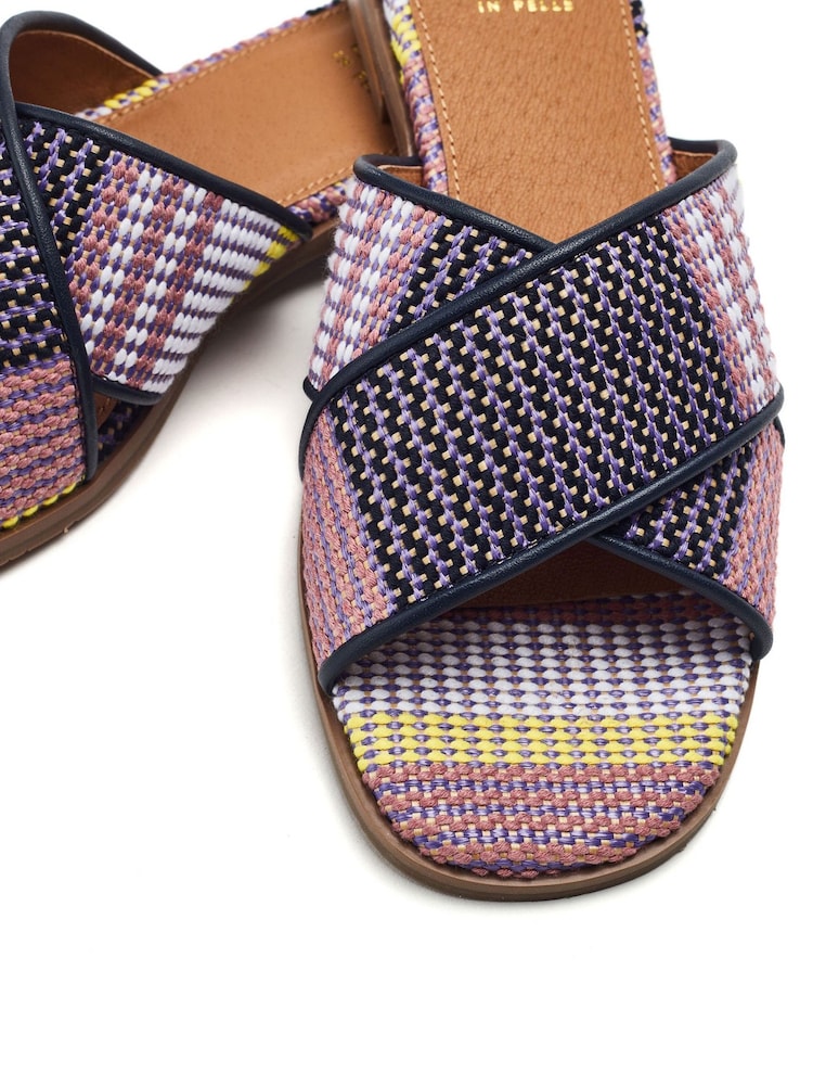 Moda in Pelle Naela Cross-Over Mule Sandals - Image 4 of 4