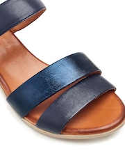 Azul - Moda in Pelle Kala Asymetric Bajo Block Heel Sandals - Imagen 4 de 4