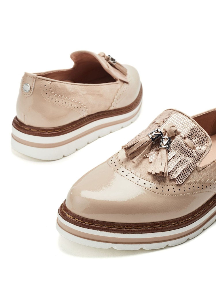 Moda in Pelle Ellee Lace-Up Brogue Detail Comfort Shoes - Image 4 of 4