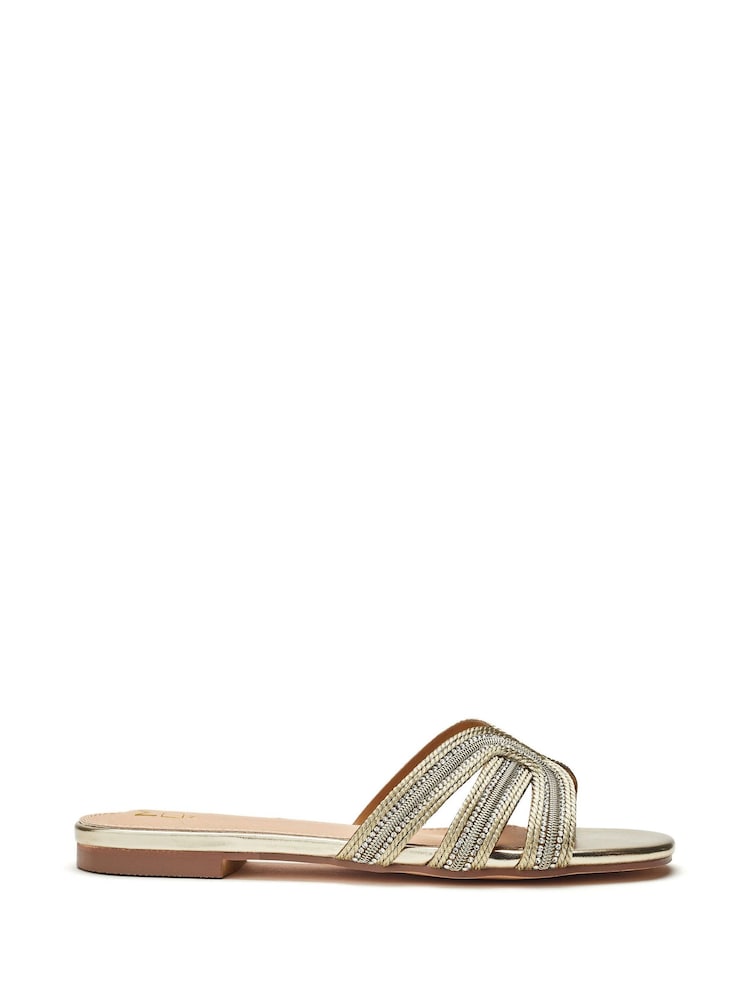 Moda in Pelle Nymph Band Flat Mules - Image 1 of 4