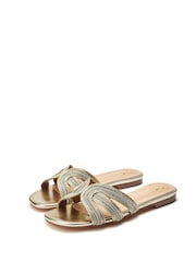 Moda in Pelle Nymph Band Flat Mules - Image 2 of 4