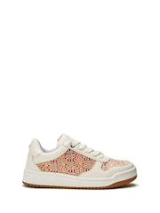 Moda in Pelle Pink Betula Slim Sole Multi Panel Trainers - Image 1 of 4