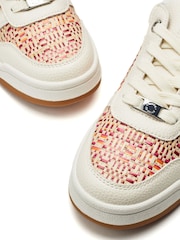 Moda in Pelle Pink Betula Slim Sole Multi Panel Trainers - Image 4 of 4