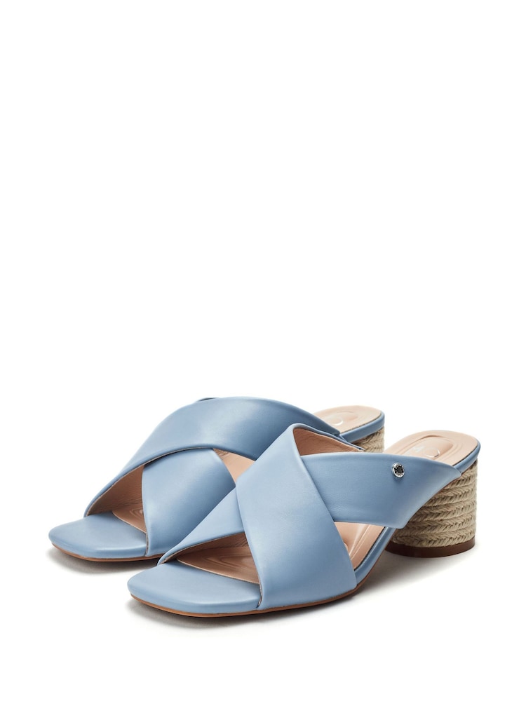 Moda in Pelle Marloww Cross Strap Block Comfort Sandals - Image 2 of 4