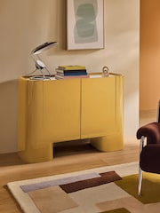 MADE.COM Cumin Yellow Gloss Kain Small Sideboard - Image 1 of 5