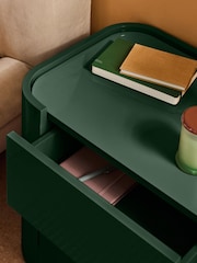 MADE.COM Dark Green Gloss Kain Bedside Table - Image 2 of 5