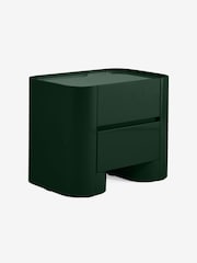 MADE.COM Dark Green Gloss Kain Bedside Table - Image 4 of 5