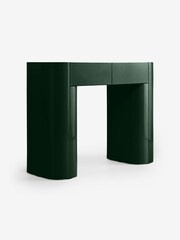 MADE.COM Dark Green Gloss Kain 2 Drawer Console Dressing Table - Image 4 of 5