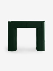MADE.COM Dark Green Gloss Kain 2 Drawer Console Dressing Table - Image 5 of 5