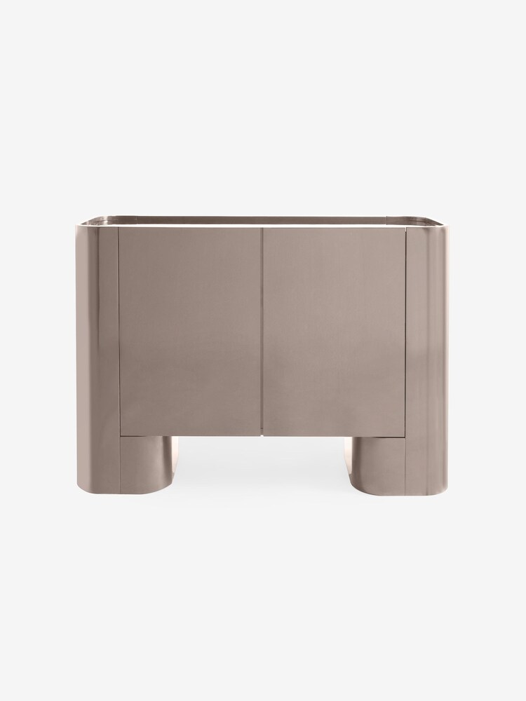 MADE.COM Mushroom Grey Gloss Kain Small Sideboard - Image 5 of 5 MADE.COM Mushroom Grey Gloss Kain Small Sideboard - Image 5 of 5