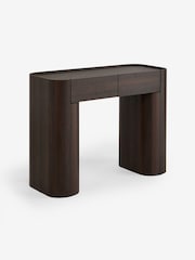 MADE.COM Dark Wood Effect Kain 2 Drawer Console Dressing Table - Image 7 of 7