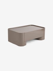 MADE.COM Mushroom Grey Gloss Kain Storage Coffee Table - Image 4 of 4