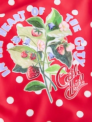 Red Polka Dot Flower Frill Swimsuit (3mths-7yrs) - Image 4 of 5