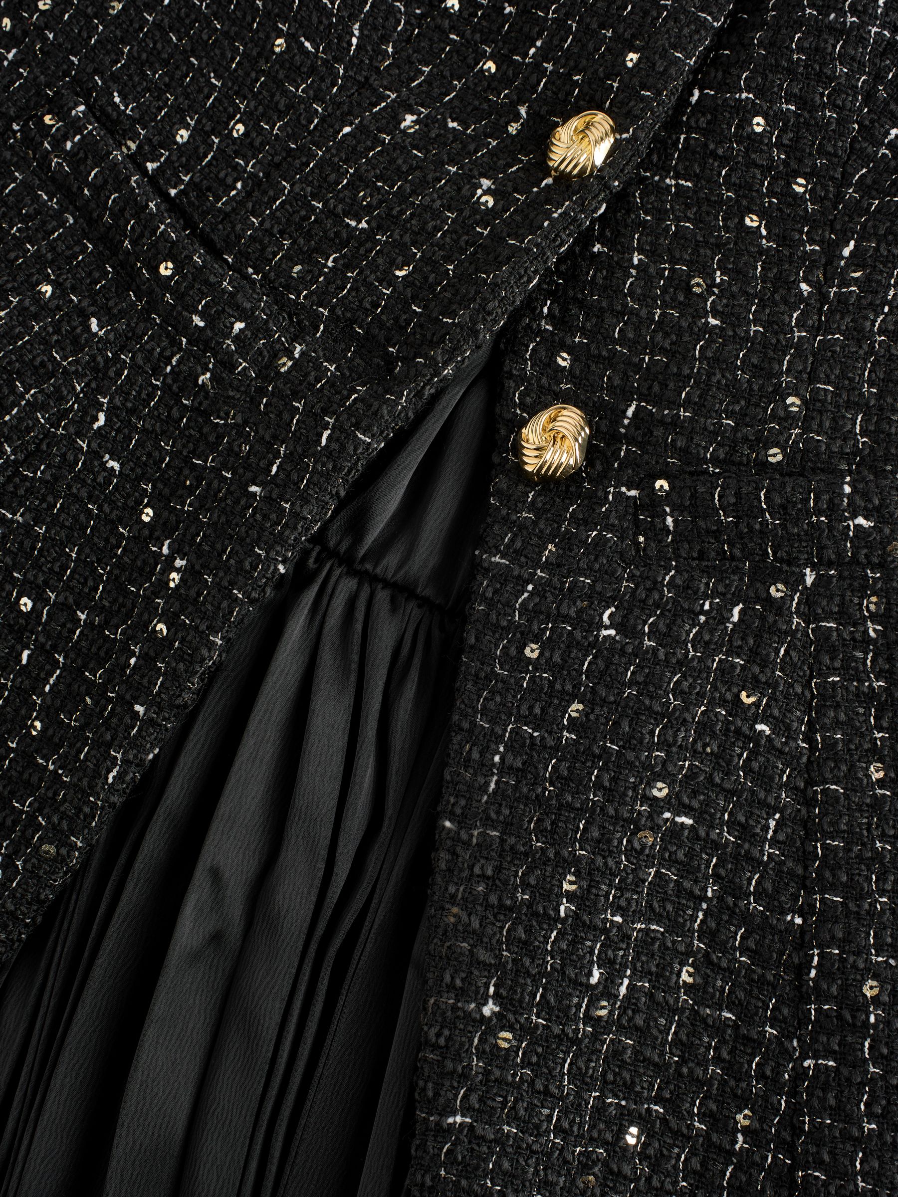 Buy Black Occasion 2-in-1 Tweed Waistcoat Dress from Next Canada