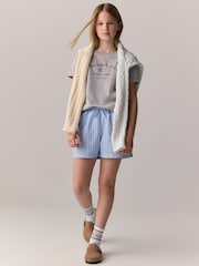 Superdry Grey/Blue Lounge Shorts Set - Image 1 of 6