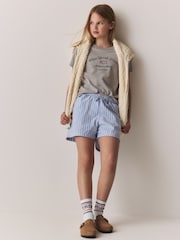 Superdry Grey/Blue Lounge Shorts Set - Image 3 of 6