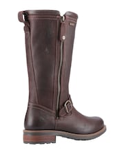 Cotswolds Brown Suede Suede Bourton Mid Fur Lined Leather Boots - Image 2 of 5
