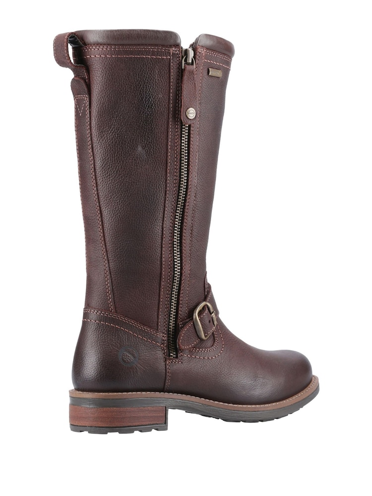 Cotswolds Brown Suede Suede Bourton Mid Fur Lined Leather Boots - Image 2 of 5 Cotswolds Brown Suede Suede Bourton Mid Fur Lined Leather Boots - Image 2 of 5