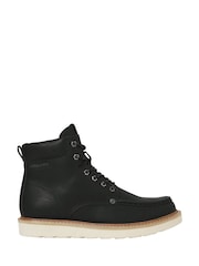 JACK & JONES Black Archway Moc Boots - Image 1 of 3