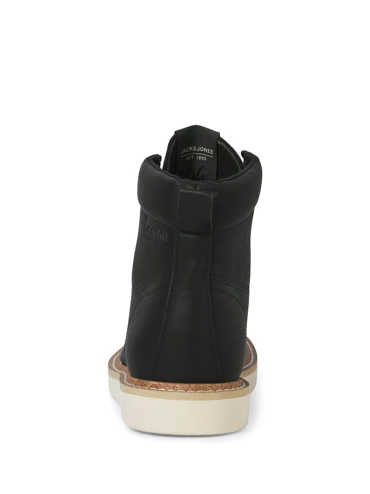 JACK & JONES Black Archway Moc Boots - Image 3 of 3 JACK & JONES Black Archway Moc Boots - Image 3 of 3