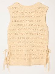 FatFace Willa Yellow Knitted Tank - Image 7 of 7