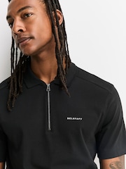 Belstaff Yüngül lehimli Fermuarlı Polo Köynək - 7şəkildən 5 şəkil