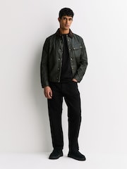 Belstaff Green Waxed Ground Jacket - Image 3 of 7