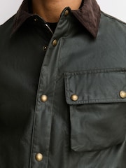 Belstaff Green Waxed Ground Jacket - Image 6 of 7