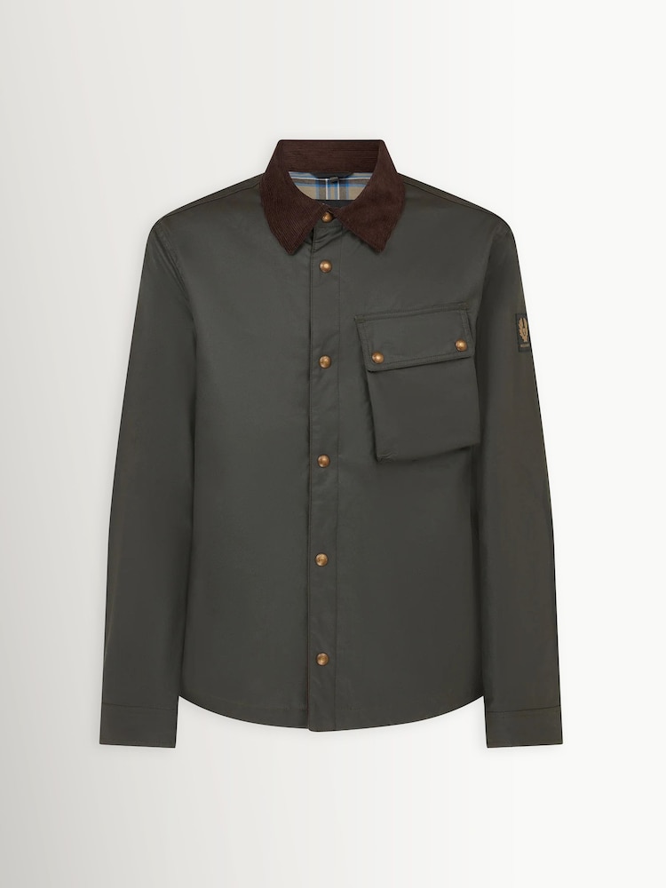 Belstaff Green Waxed Ground Jacket - Image 7 of 7