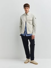 Belstaff Silver Birch Cargo Zip Overshirt - Image 3 of 7