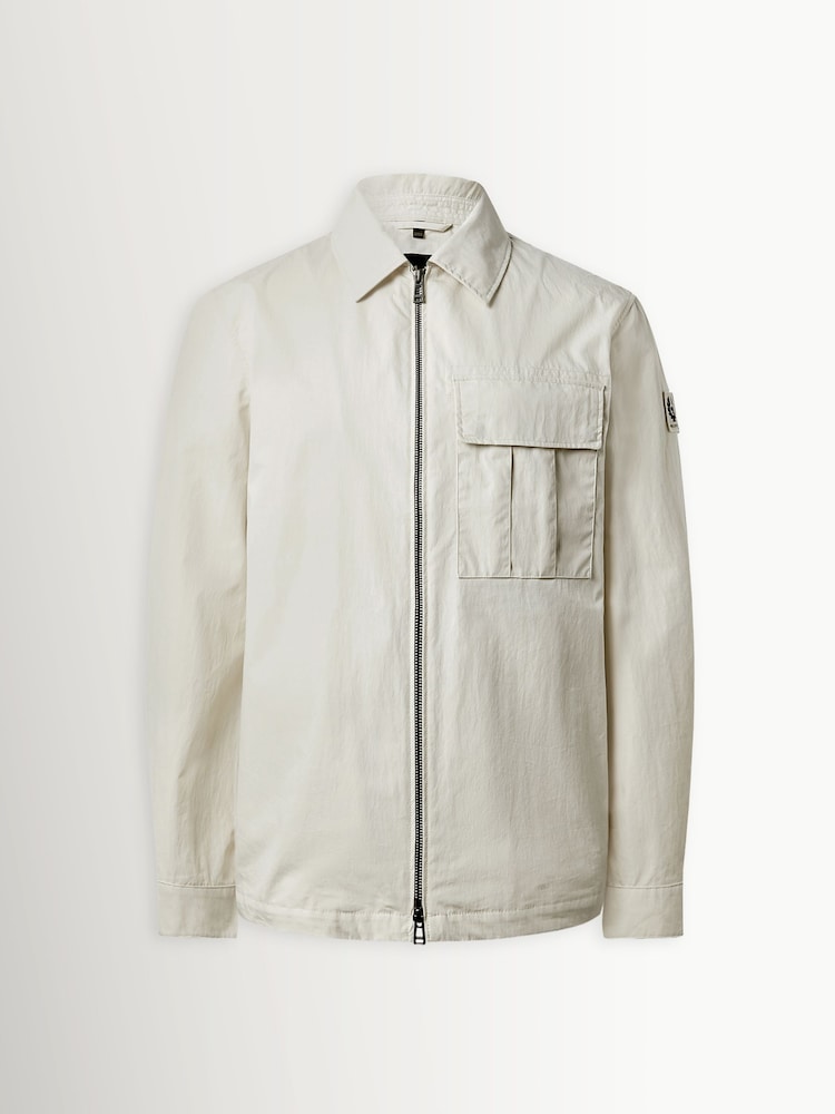 Belstaff Silver Birch Cargo Zip Overshirt - Image 7 of 7