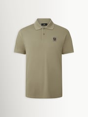 Belstaff Green Cotton Pique Polo Shirt - Image 1 of 6