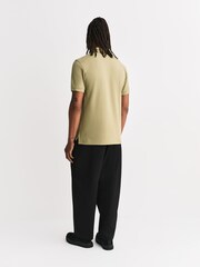 Belstaff Green Cotton Pique Polo Shirt - Image 3 of 6