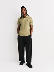 Belstaff Green Cotton Pique Polo Shirt - Image 4 of 6