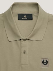 Belstaff Green Cotton Pique Polo Shirt - Image 7 of 8