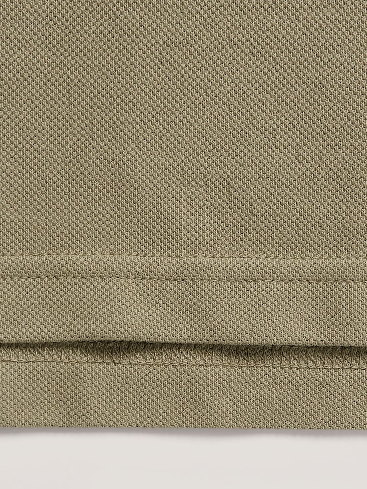 Belstaff Green Cotton Pique Polo Shirt - Image 8 of 8