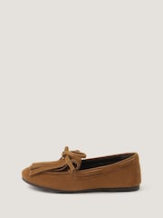 Monsoon Brown Sarah Suede Moccasins - Image 2 of 3
