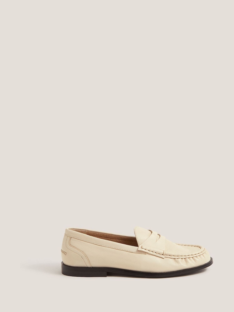 Monsoon Natural Grace Leather Loafers - Image 1 of 3