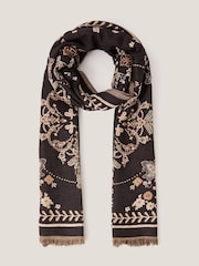 Monsoon Blue Sammi Medallion Print Scarf - Image 1 of 3