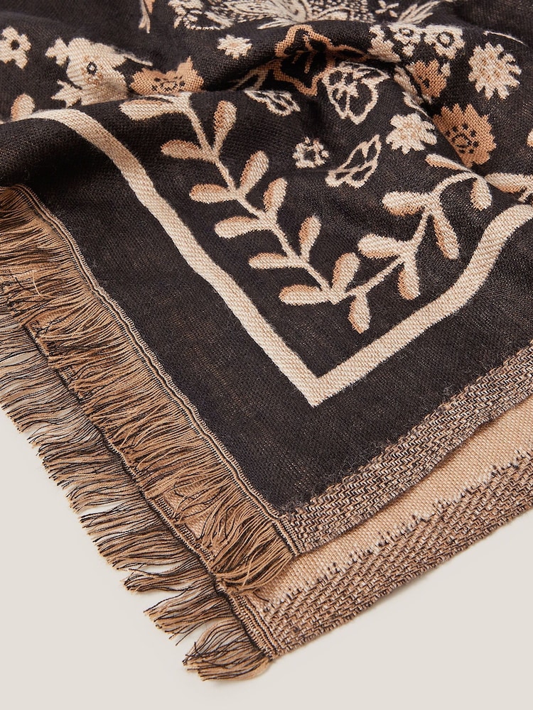 Monsoon Blue Sammi Medallion Print Scarf - Image 2 of 3